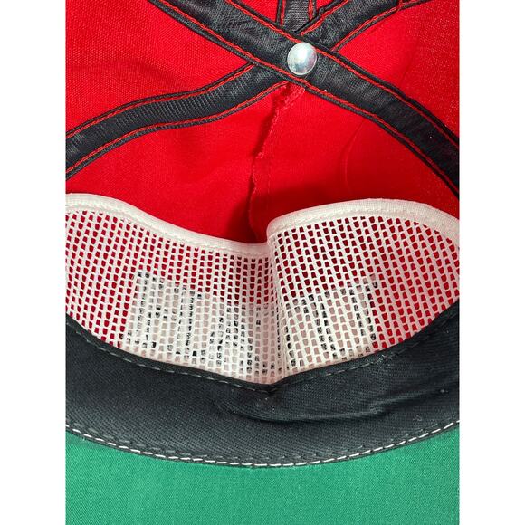 Vintage University Of Utah Red Leather Strapback Hat Front Embroidered - Picture 9 of 12